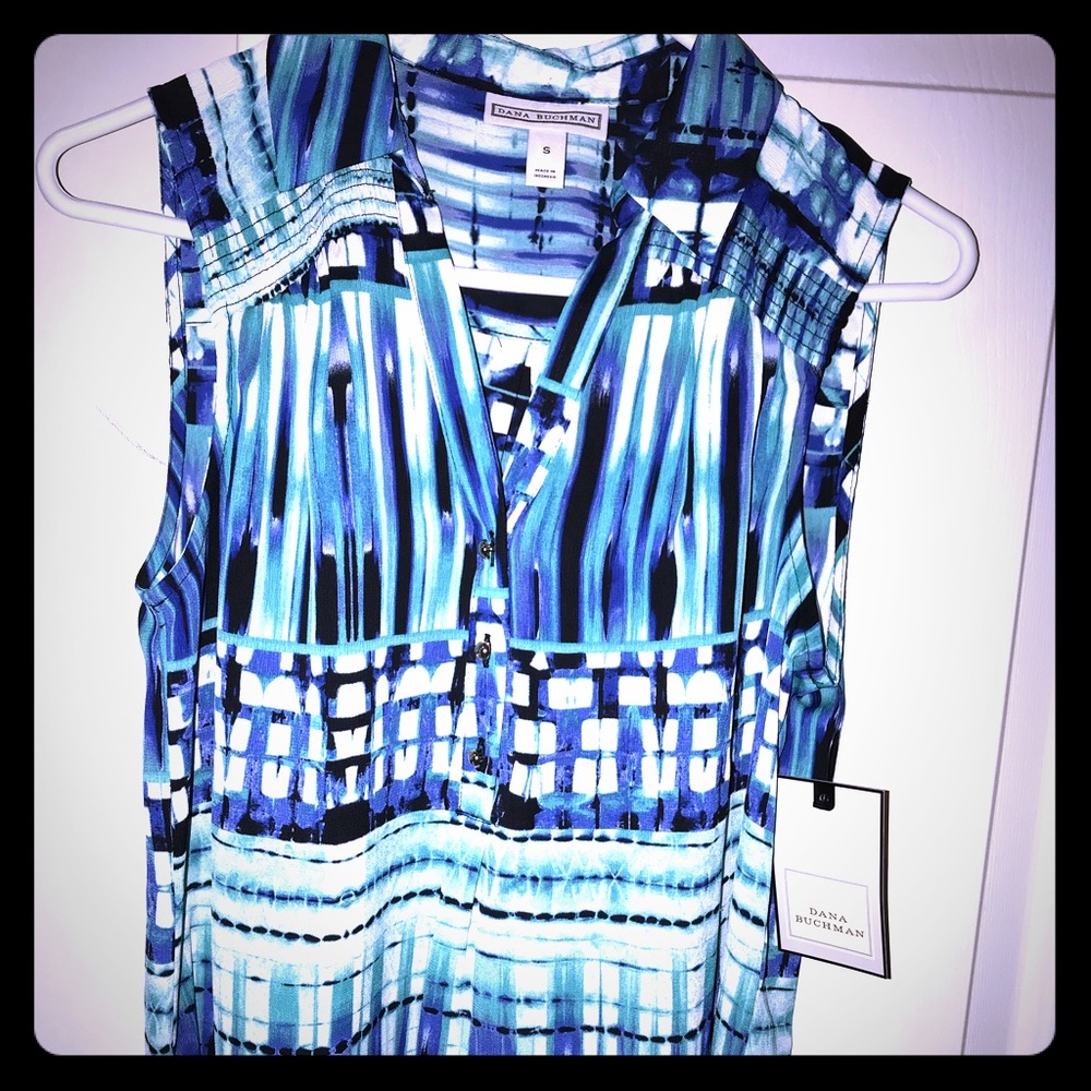 NWT Dana Buchman Sleeveless Soft Blouse